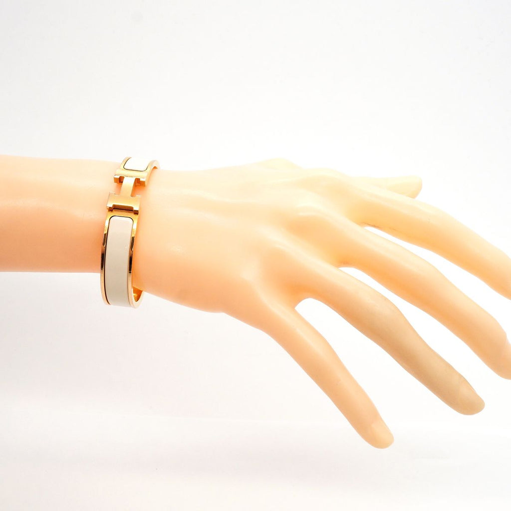 Hermes Bangle Clic Clac PM Gold Plated Bracelet — view 6