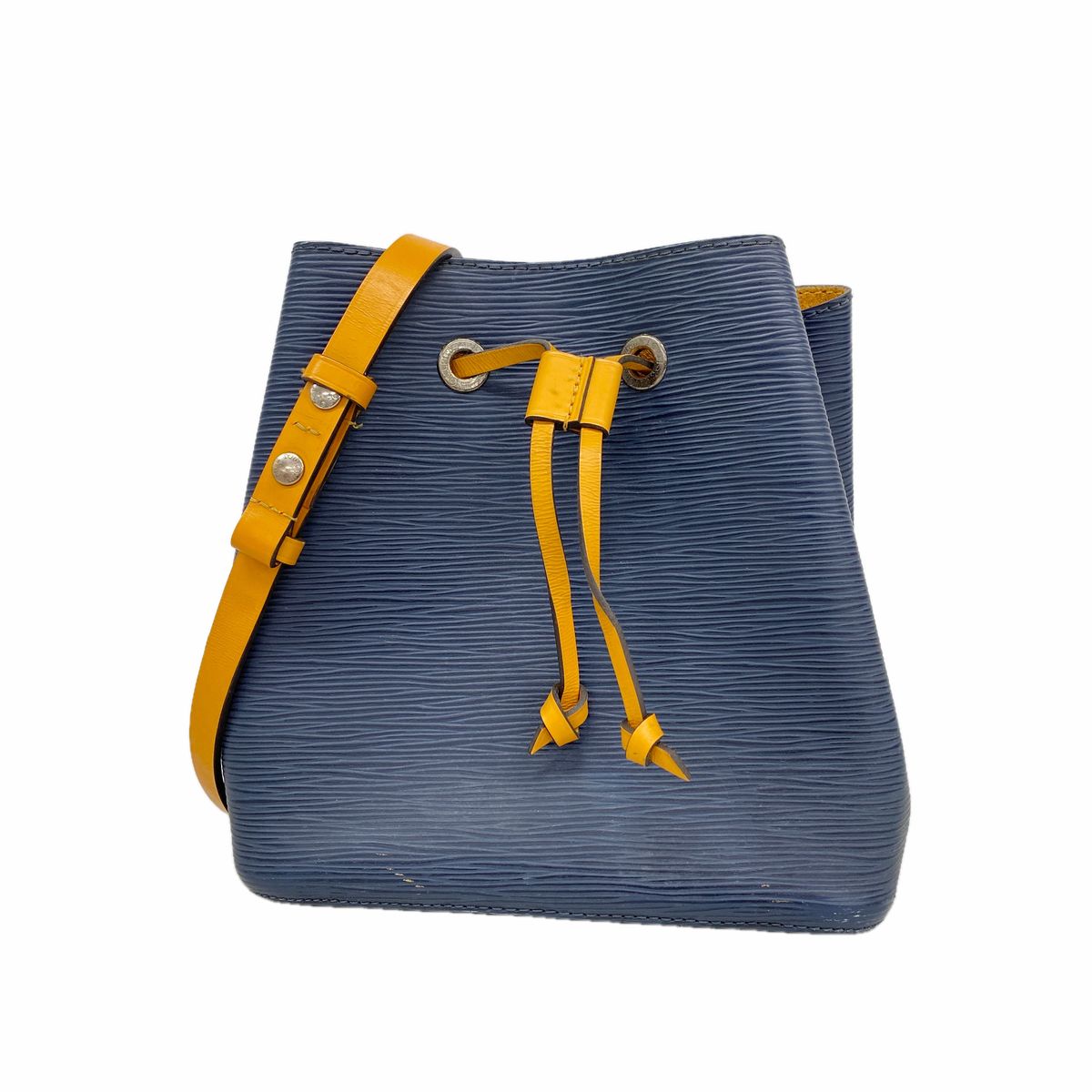 Louis Vuitton Shoulder Bag Epi Neo Noe BB Indigo Saffron
