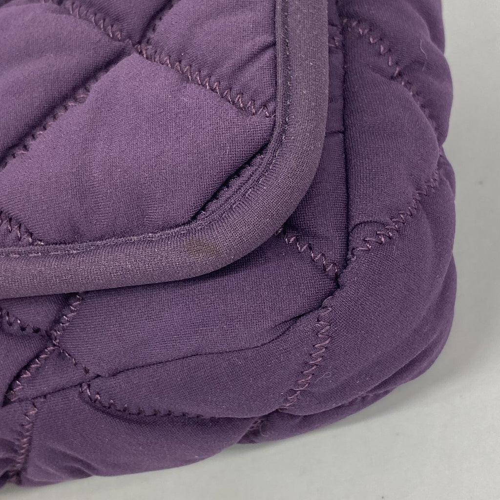 Chanel Shoulder Bag Bubble Quilt Nylon Purple Silver — view 6