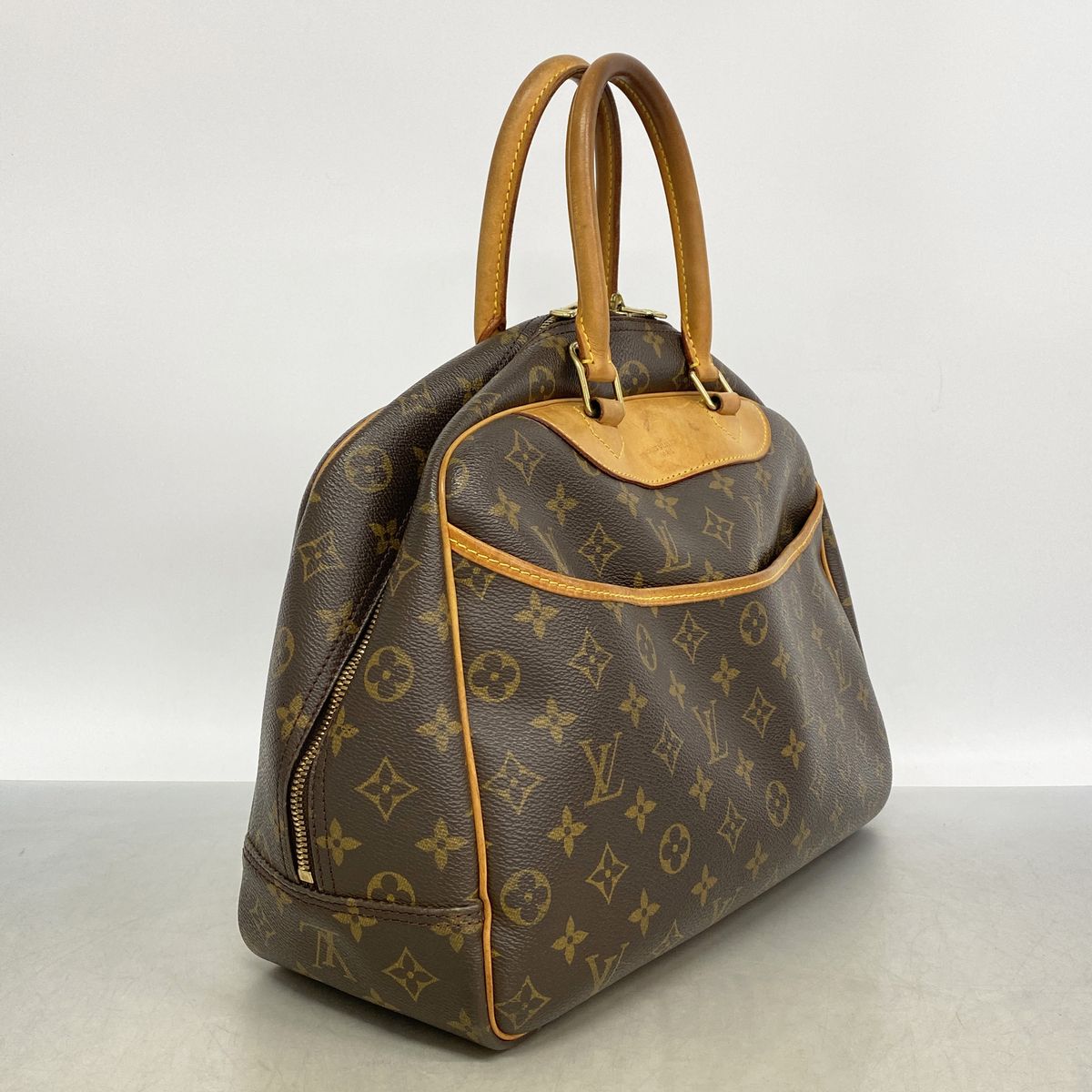 Louis Vuitton Handbag Monogram Deauville Brown — view 2