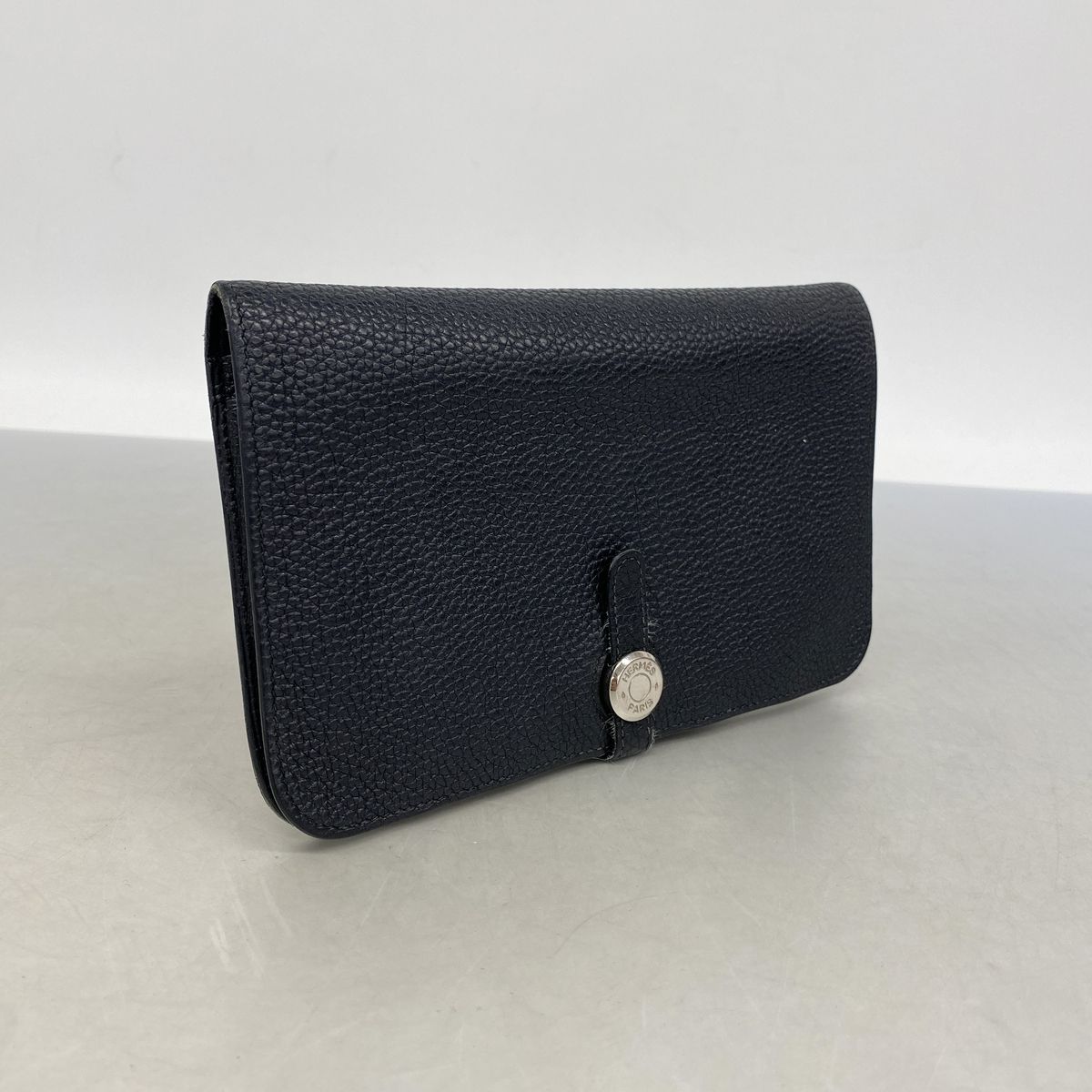 Hermes Wallet Dogon GM Togo Black Gold — view 2