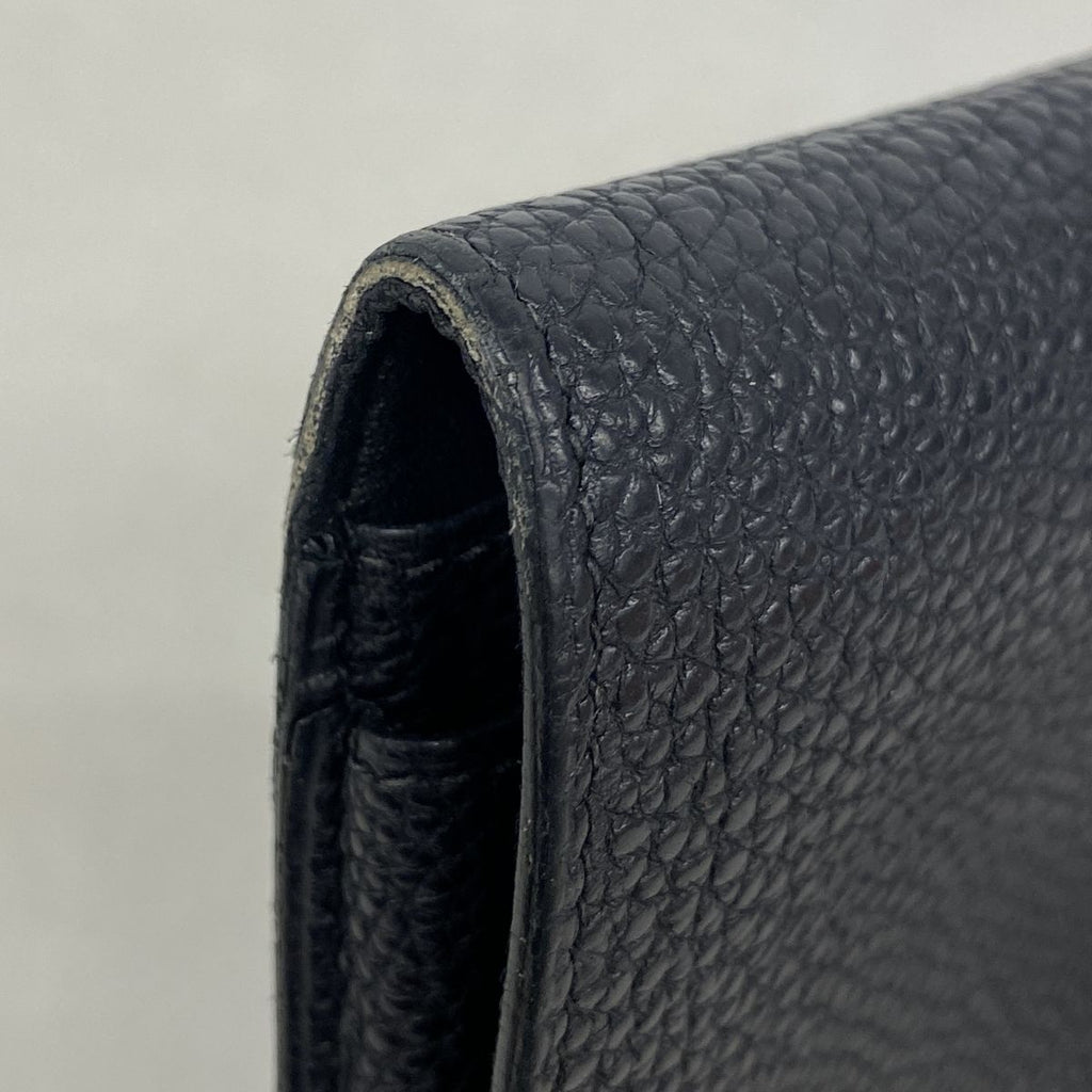 Hermes Wallet Dogon GM Togo Black Gold — view 5