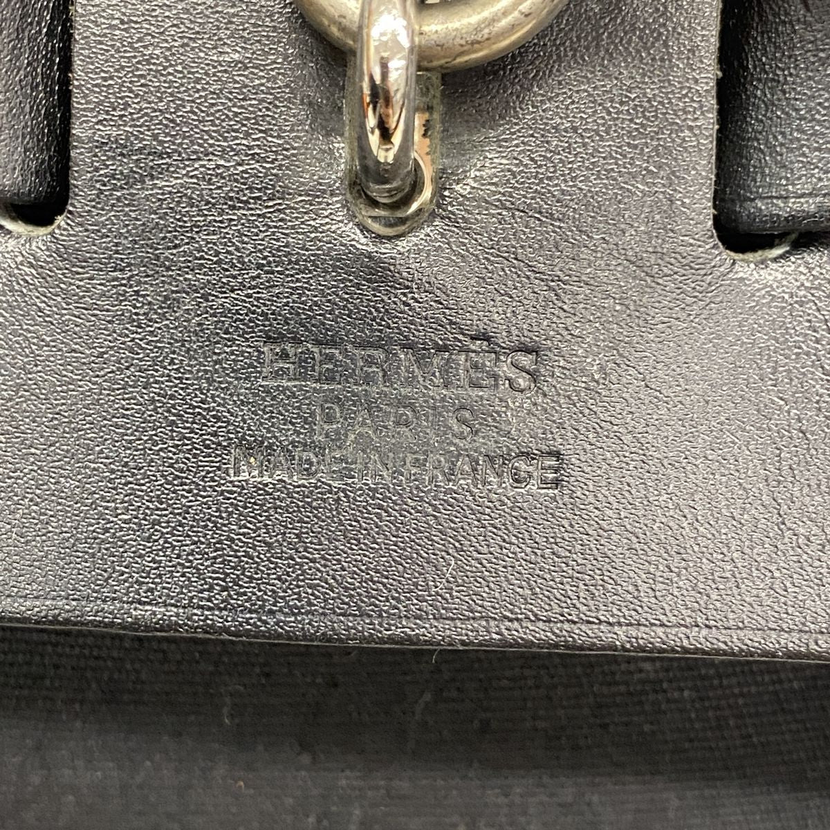 Hermes Backpack Herbag a Dos MM Toile Officier Black Silver — view 5