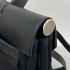 Hermes Backpack Herbag a Dos MM Toile Officier Black Silver — view 7