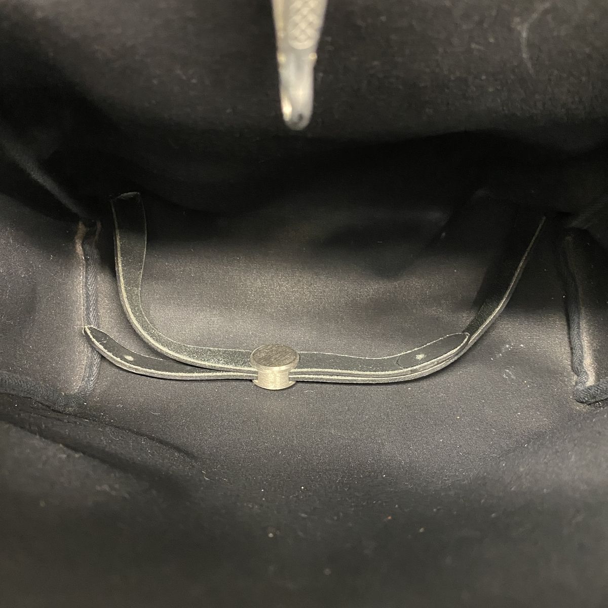 Hermes Backpack Herbag a Dos MM Toile Officier Black Silver — view 4