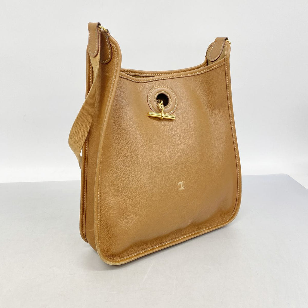 Hermes Shoulder Bag Vespa PM Evercolor Gold — view 2