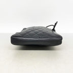 Chanel Shoulder Bag Cambon Lambskin Black Silver — view 3
