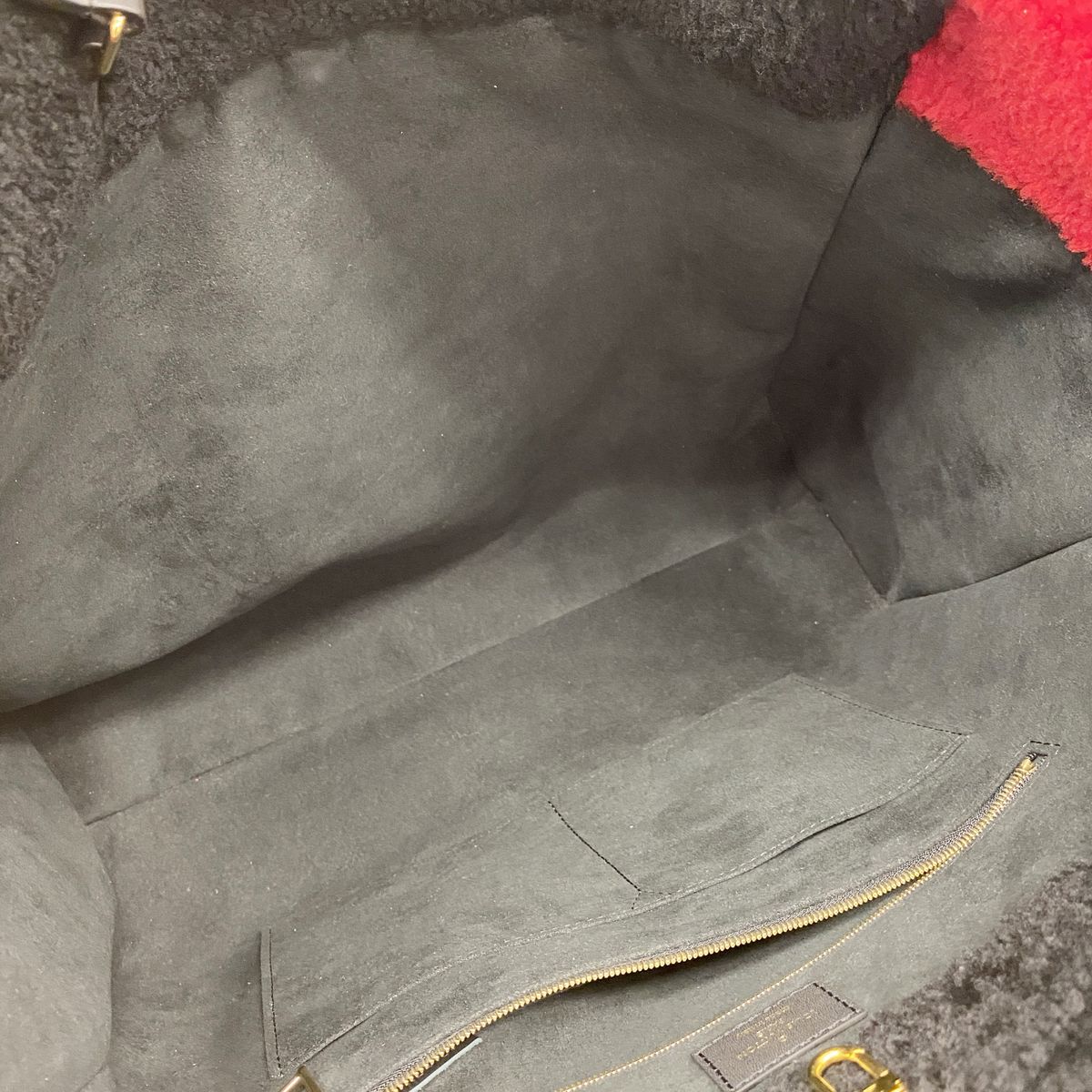 Louis Vuitton Tote Bag Monogram Teddy On The Go GM Black Red — view 4