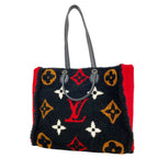 Louis Vuitton Tote Bag Monogram Teddy On The Go GM Black Red