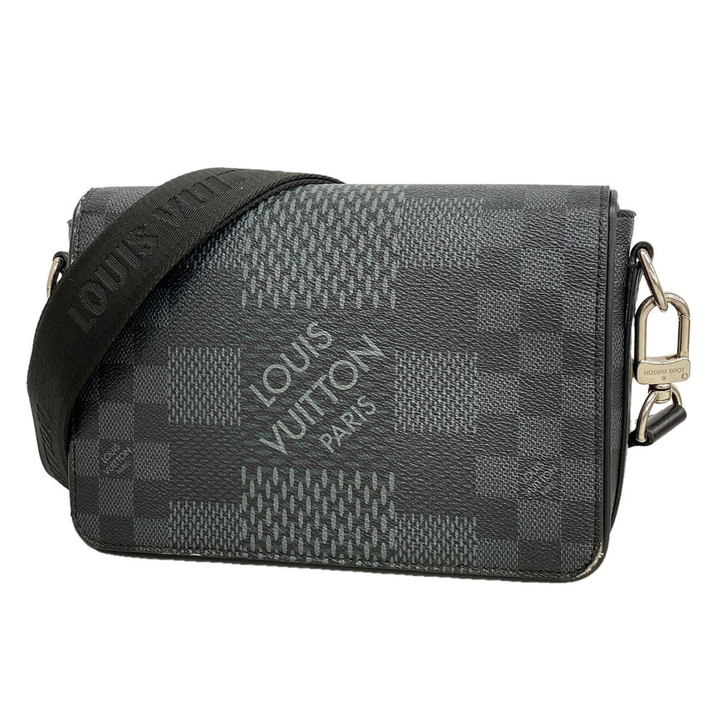 Louis Vuitton Shoulder Bag Damier Graphite 3D Studio Messenger Black Gray