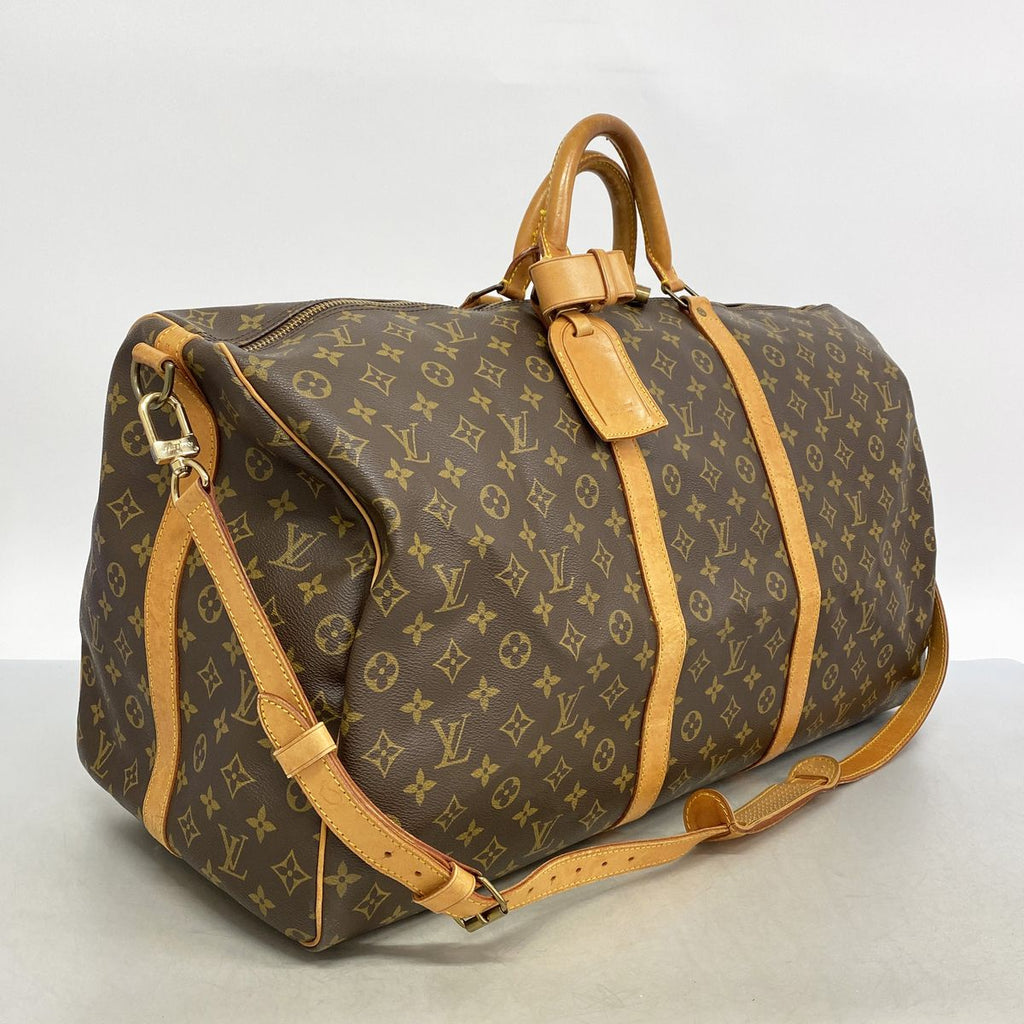 Louis Vuitton Boston Bag Monogram Keepall Bandouliere 60 Brown — view 2