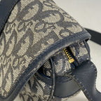 Dior Shoulder Bag Trotter Canvas Navy Gold — view 7