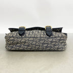 Dior Shoulder Bag Trotter Canvas Navy Gold — view 3