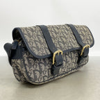 Dior Shoulder Bag Trotter Canvas Navy Gold — view 2
