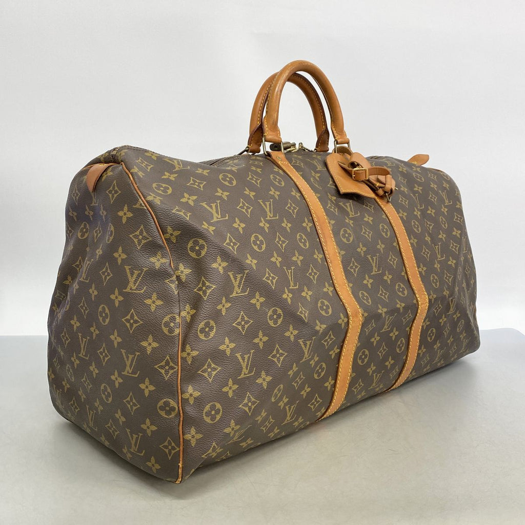 Louis Vuitton Boston Bag Monogram Keepall 60 Brown — view 2
