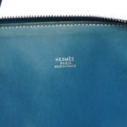 Hermes Handbag Bolide 35 Taurillon Clemence Blue Thalassa Silver 2-Way Bag — view 5