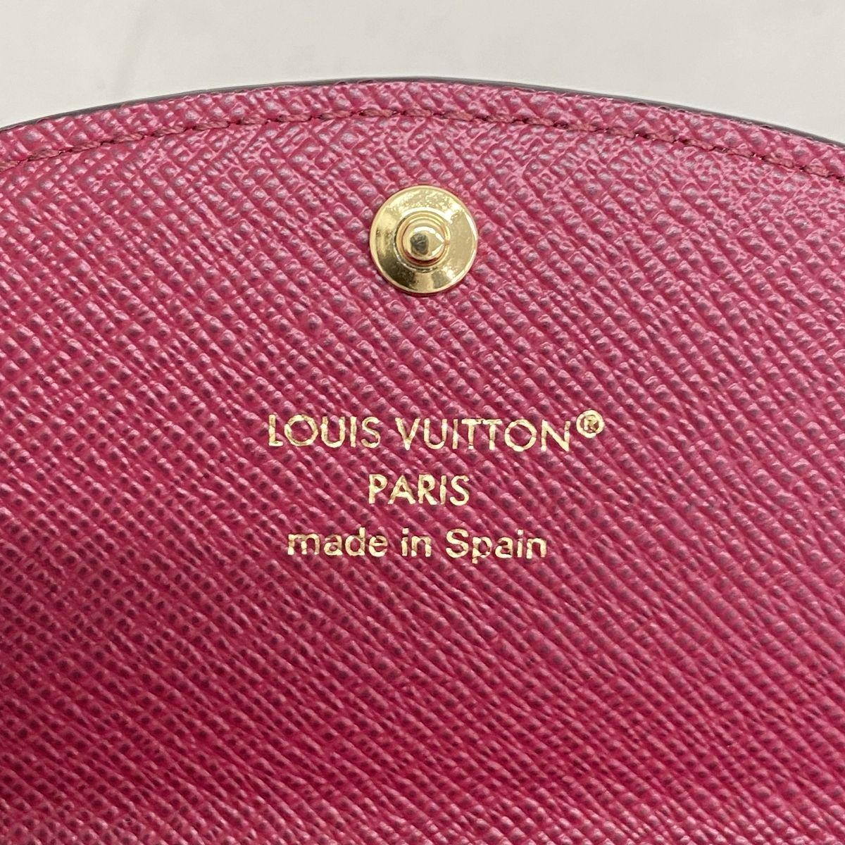 Louis Vuitton Coin Purse Monogram Porte Monnaie Rosalie Brown Fuchsia — view 4