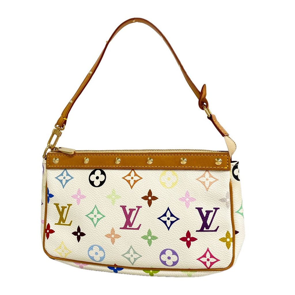 Louis Vuitton Pouch Monogram Multicolor Pochette Accessoires Blanc