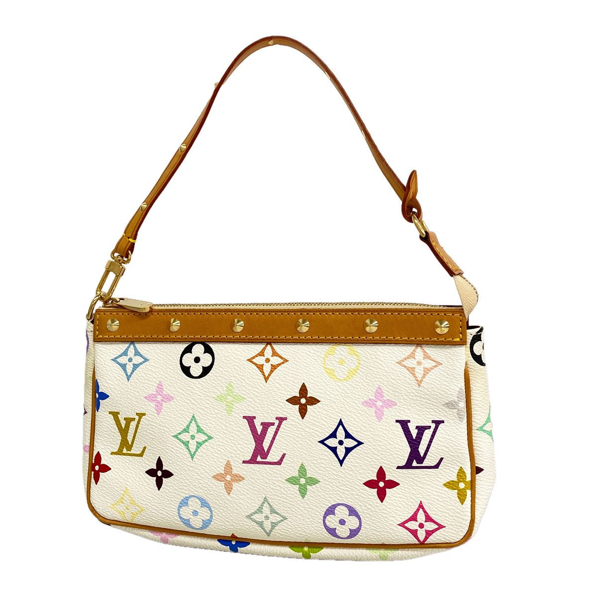 Louis Vuitton Pouch Monogram Multicolor Pochette Accessoires Blanc