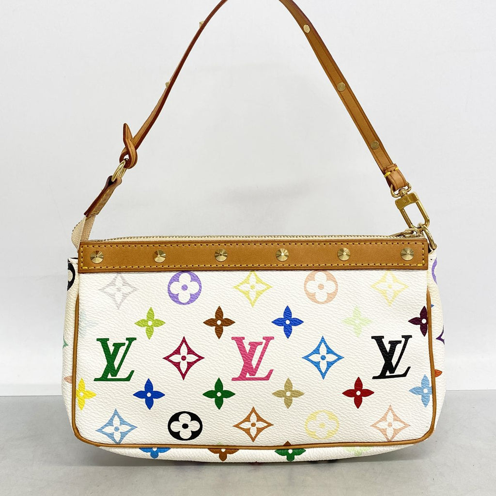 Louis Vuitton Pouch Monogram Multicolor Pochette Accessoires Blanc — view 8