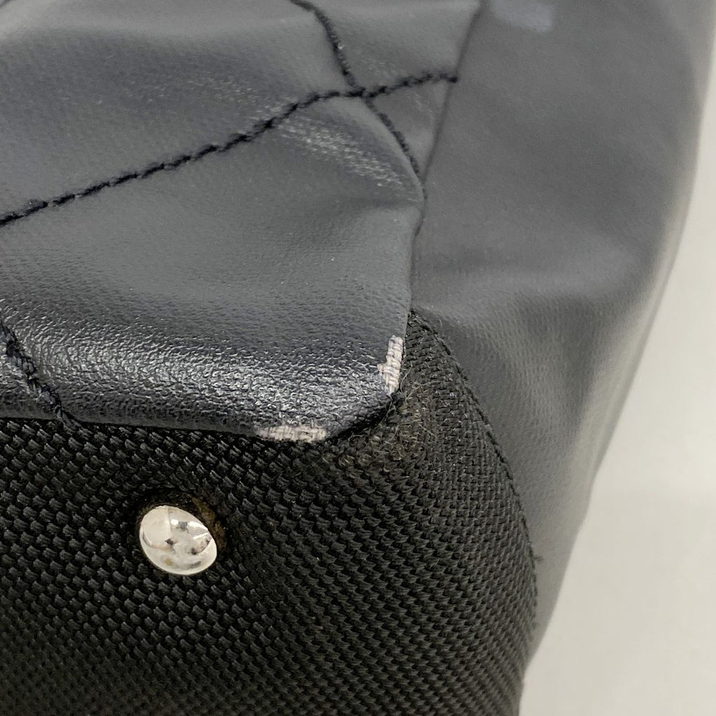 Chanel Tote Bag Paris Biarritz Canvas Black Silver — view 6