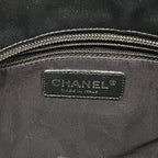 Chanel Tote Bag Paris Biarritz Canvas Black Silver — view 5