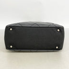 Chanel Tote Bag Paris Biarritz Canvas Black Silver — view 3
