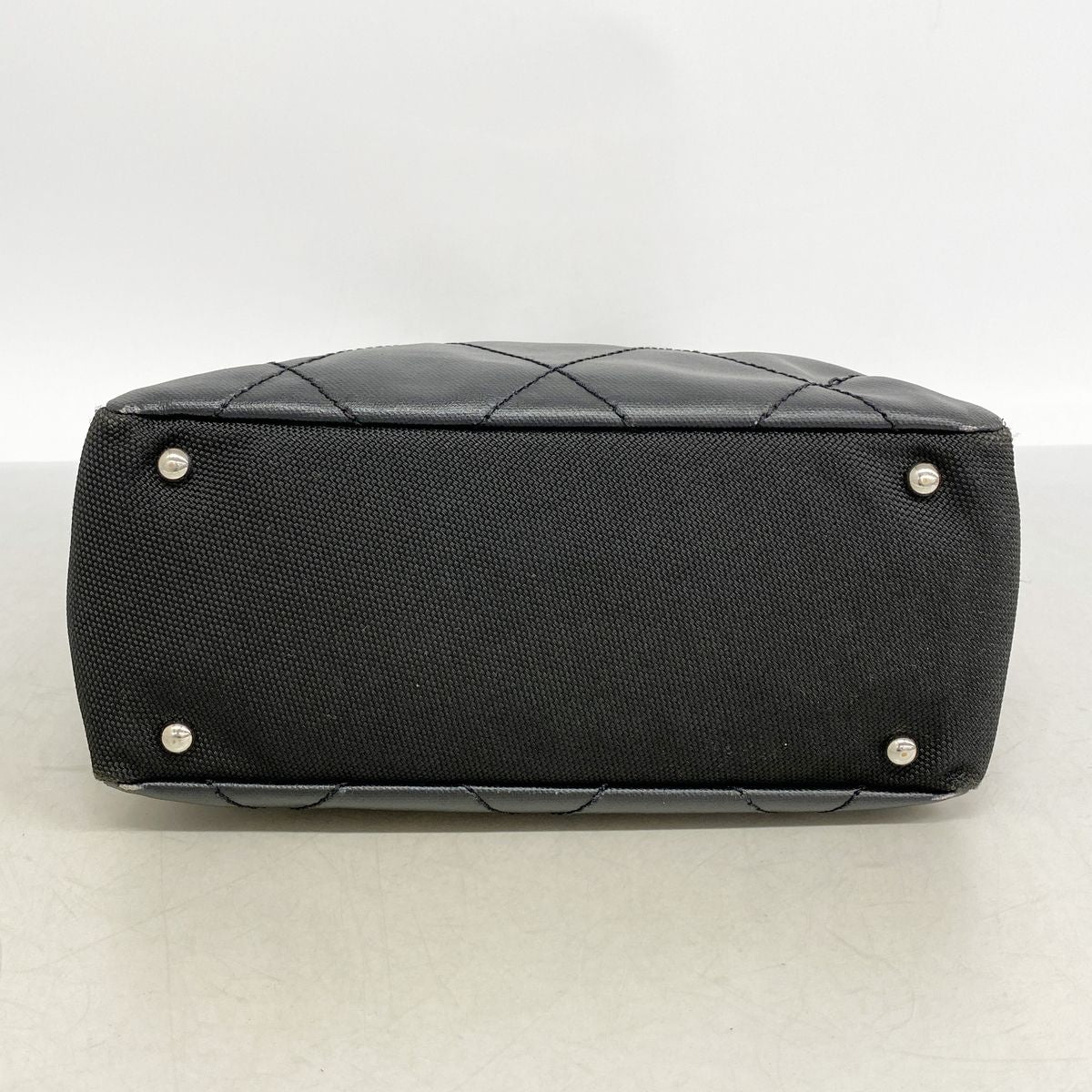 Chanel Tote Bag Paris Biarritz Canvas Black Silver — view 3
