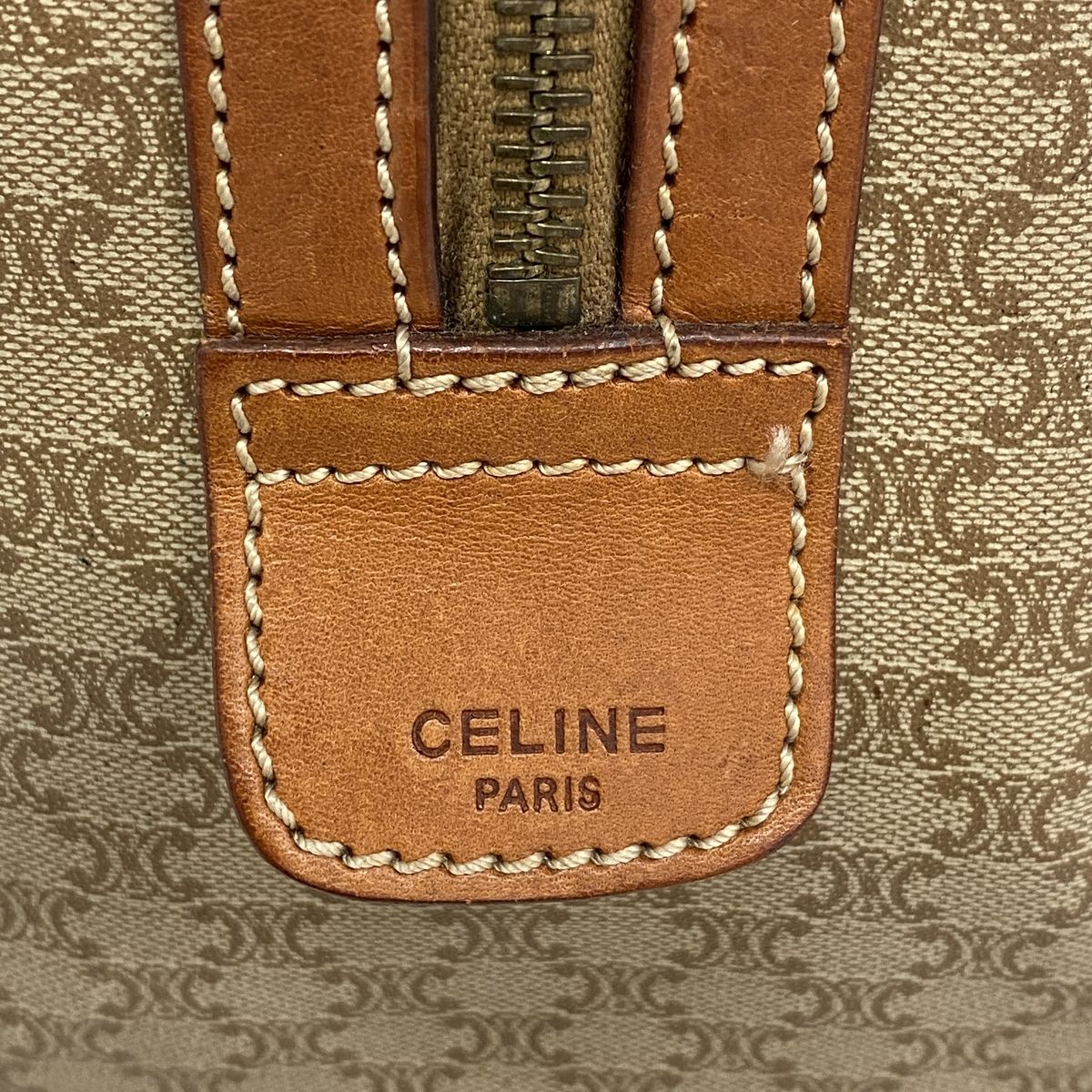 Celine Handbag Macadam Beige Gold — view 5