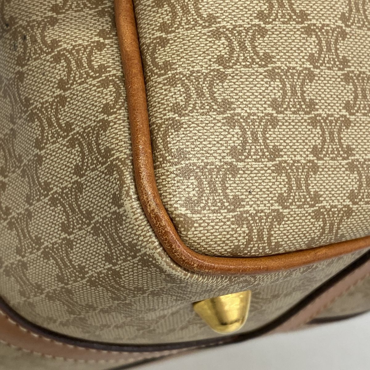 Celine Handbag Macadam Beige Gold — view 6