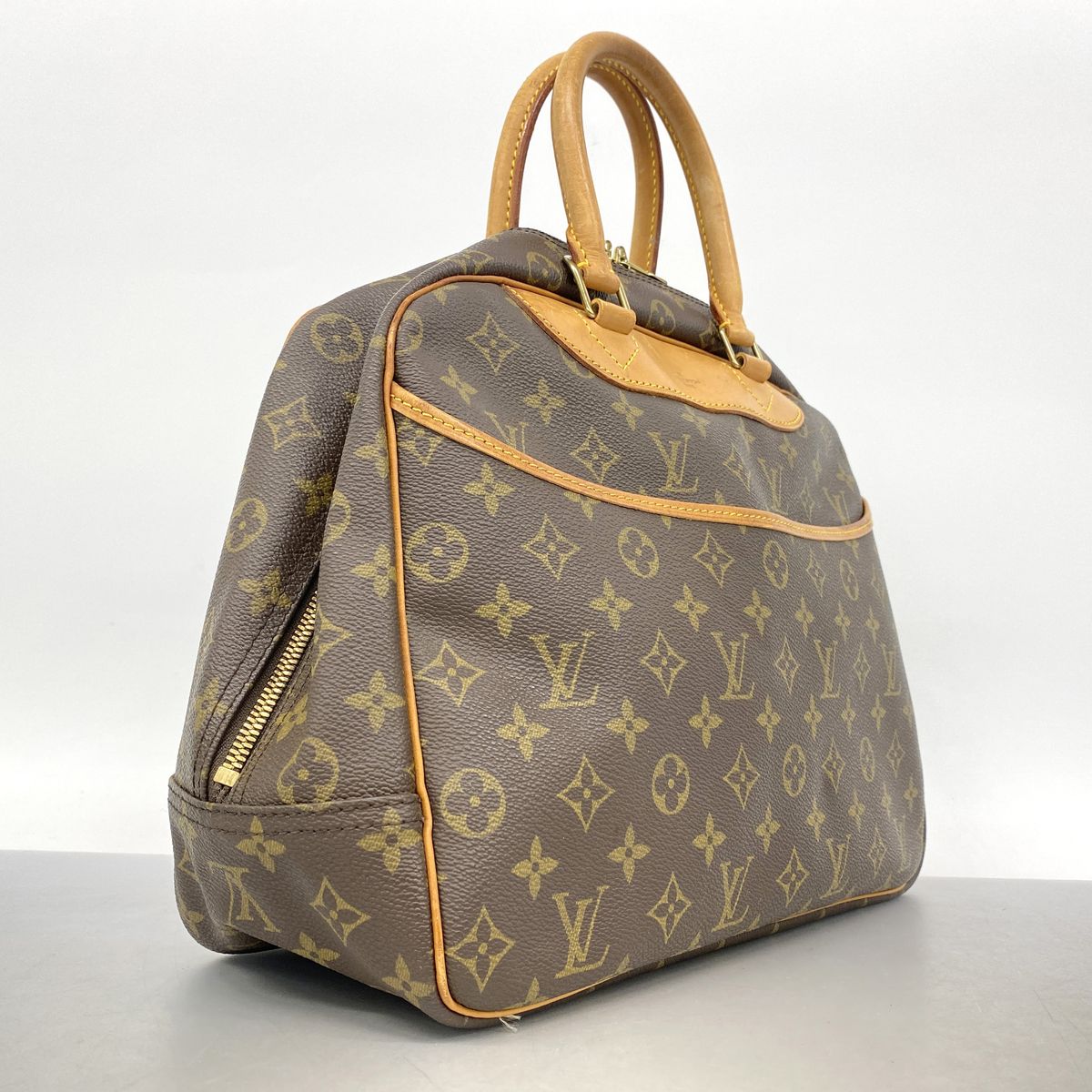 Louis Vuitton Handbag Monogram Deauville Brown — view 2