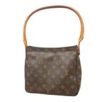 Louis Vuitton Shoulder Bag Monogram Looping MM Brown