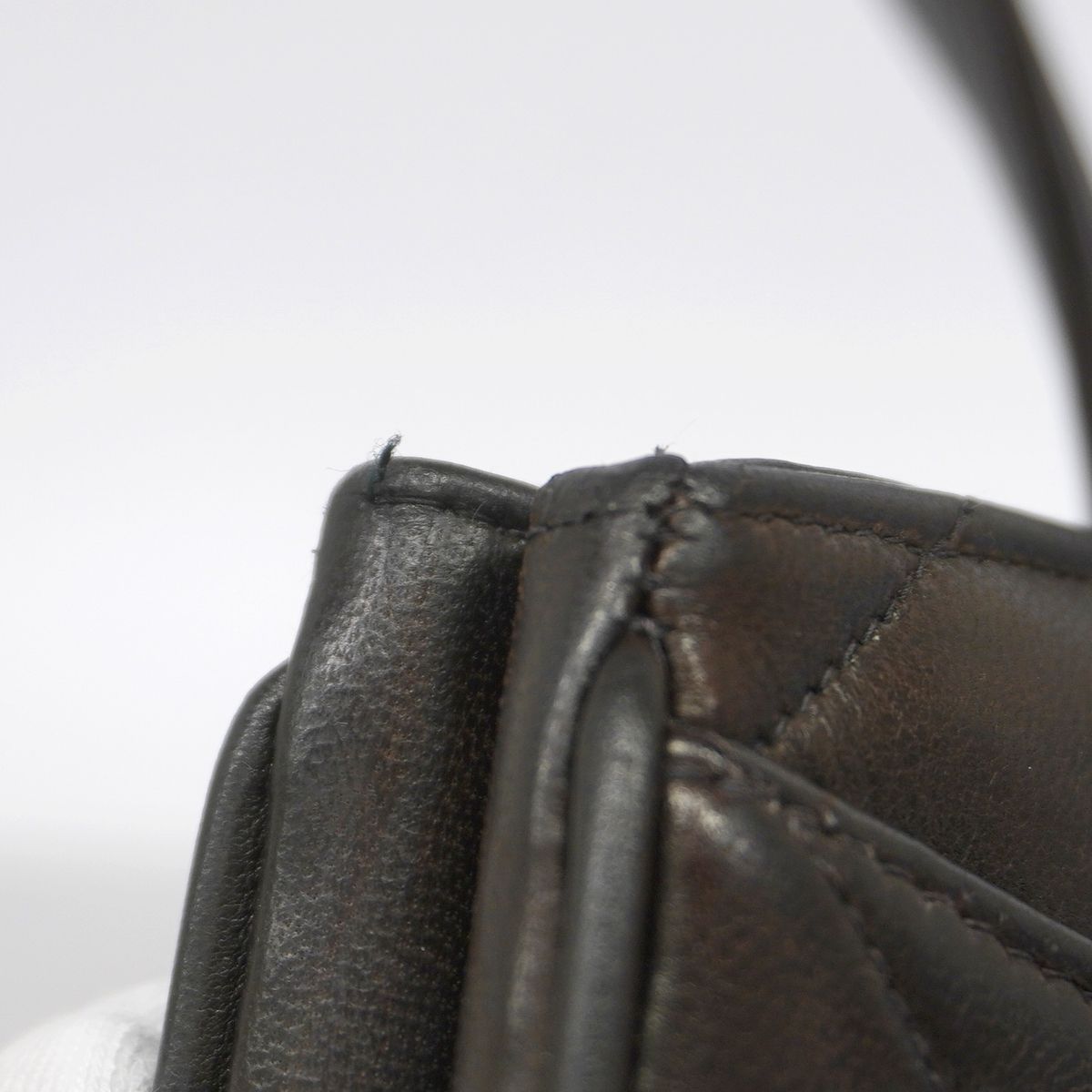 Chanel Tote Bag Quilted Lambskin Black Gold — view 7