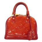 Louis Vuitton Handbag Vernis Alma BB Rouge Grenat Dine