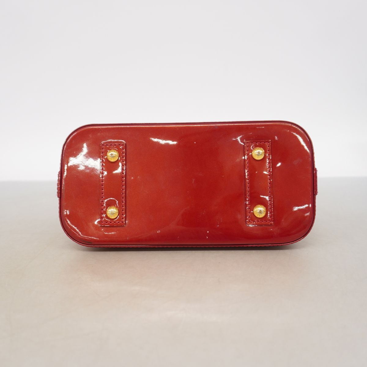 Louis Vuitton Handbag Vernis Alma BB Rouge Grenat Dine — view 3