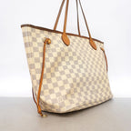 Louis Vuitton Tote Bag Damier Azur Neverfull MM White — view 2