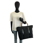 Gucci Bamboo Black Nylon Tote Bag — view 6