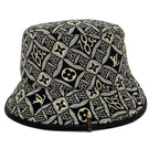 Louis Vuitton Hat Black White Light Blue Cotton Silk — view 2