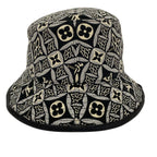 Louis Vuitton Hat Black White Light Blue Cotton Silk — view 3