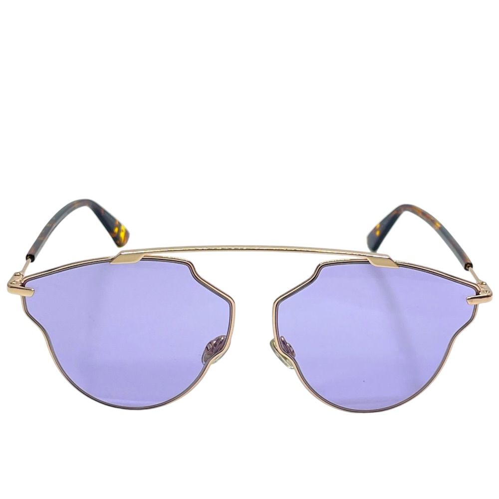 Dior So Real Pop Sunglasses Boston Metal Acetate Gold Purple Tortoiseshell — view 2