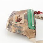 Gucci the North Face Nylon Leather Belt Bag Waist Pouch Beige Green — view 3