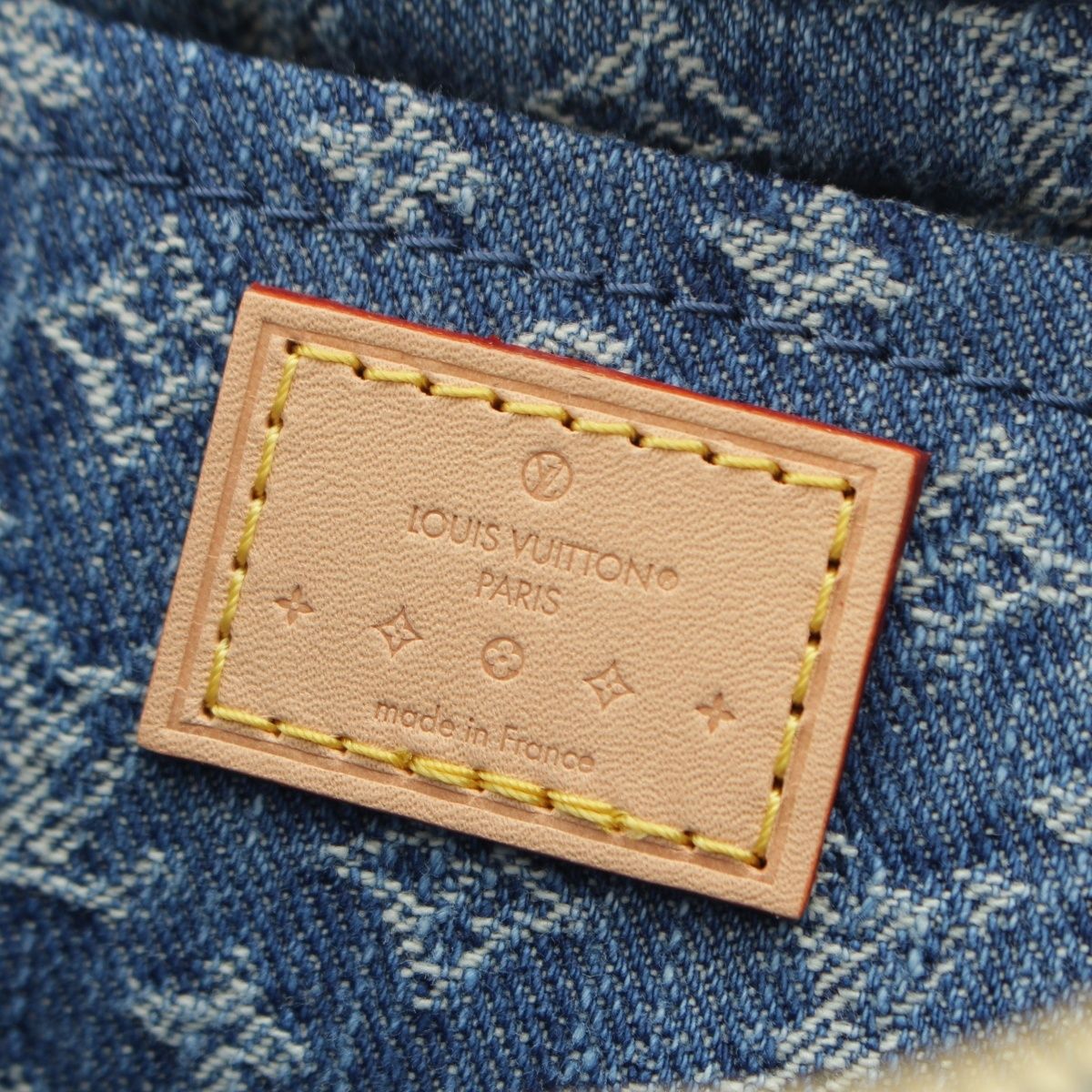 Louis Vuitton Croissant MM Monogram Denim LV Mix Shoulder Bag Blue — view 8