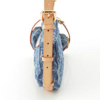 Louis Vuitton Croissant MM Monogram Denim LV Mix Shoulder Bag Blue — view 4