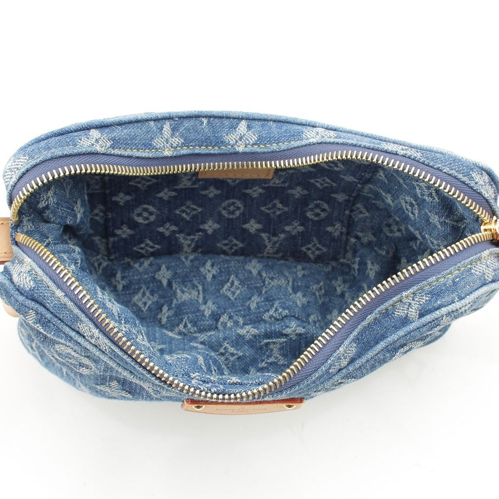 Louis Vuitton Croissant MM Monogram Denim LV Mix Shoulder Bag Blue — view 7