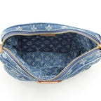 Louis Vuitton Croissant MM Monogram Denim LV Mix Shoulder Bag Blue — view 7