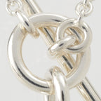Hermes Amulette Constance H Logo T Bar Necklace Silver — view 7