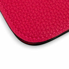 Hermes Dogon GM Framboise Togo Silver Sellier Wallet — view 6