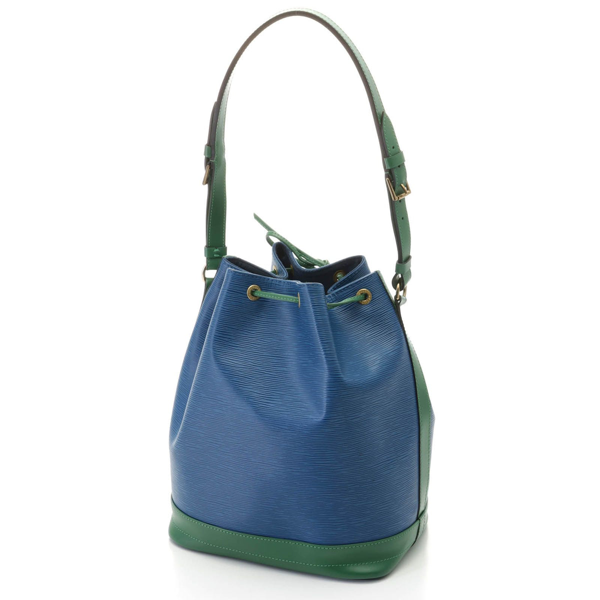 Louis Vuitton Noe Epi Toledo Blue Borneo Green Tote Bag — view 2