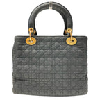 Dior Lady Dior Cannage Handbag Nylon — view 2