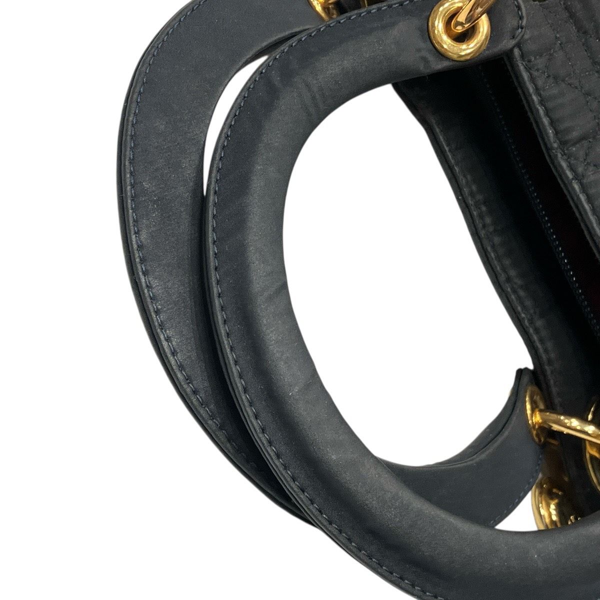 Dior Lady Dior Cannage Handbag Nylon — view 8